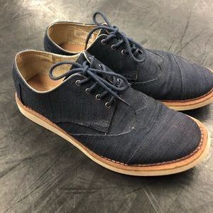 Navy Toms Brogues Oxford